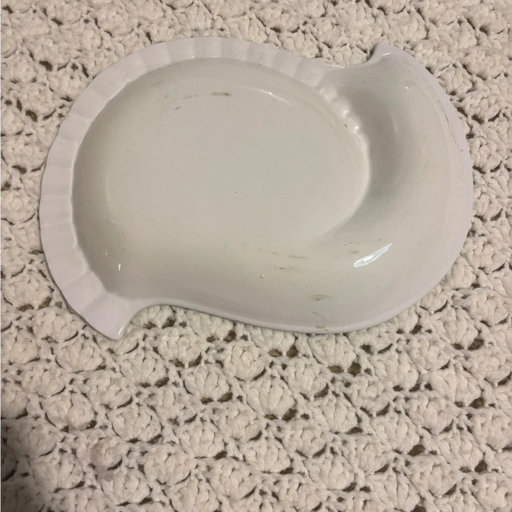 Vintage 1950’s CERAMIC PIPE Hand Painted Martini Glass Violin Tobacco ASHTRAY